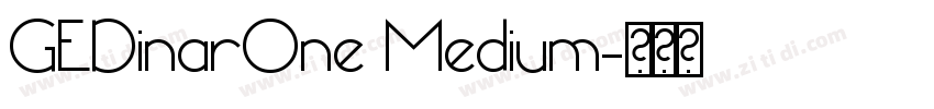 GEDinarOne Medium字体转换